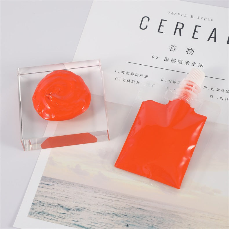 Lip Color Paste 30g Lip Gloss DIY Raw Material Base Moisturizing Non-Stick Cup Lip Gloss Dual-Use