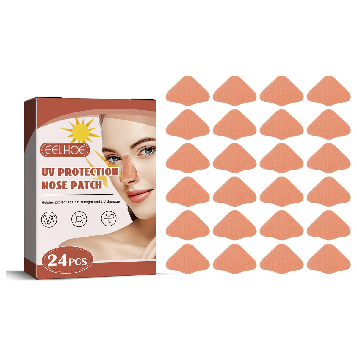 EELHOE Protective Nose Patch Breathable, Comfortable And Refreshing Outdoors In Summer Protects Skin Against Uv Rays