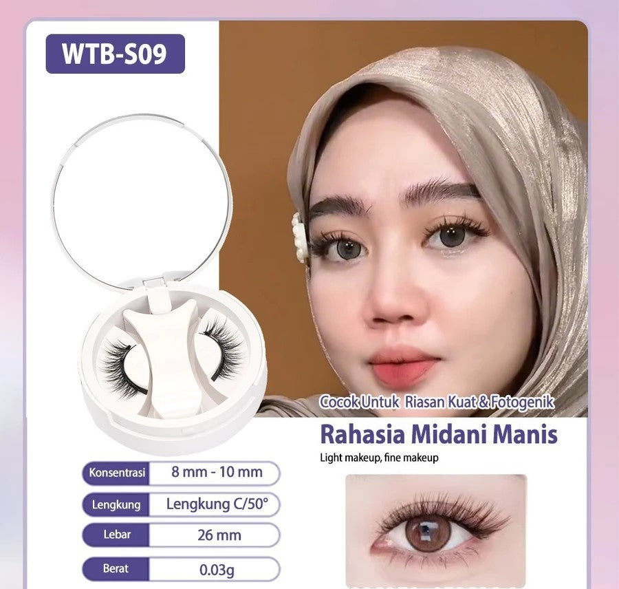 Natural Thick Portable Adhesive Free Eyelash Magnetic Suction Eyelash Style