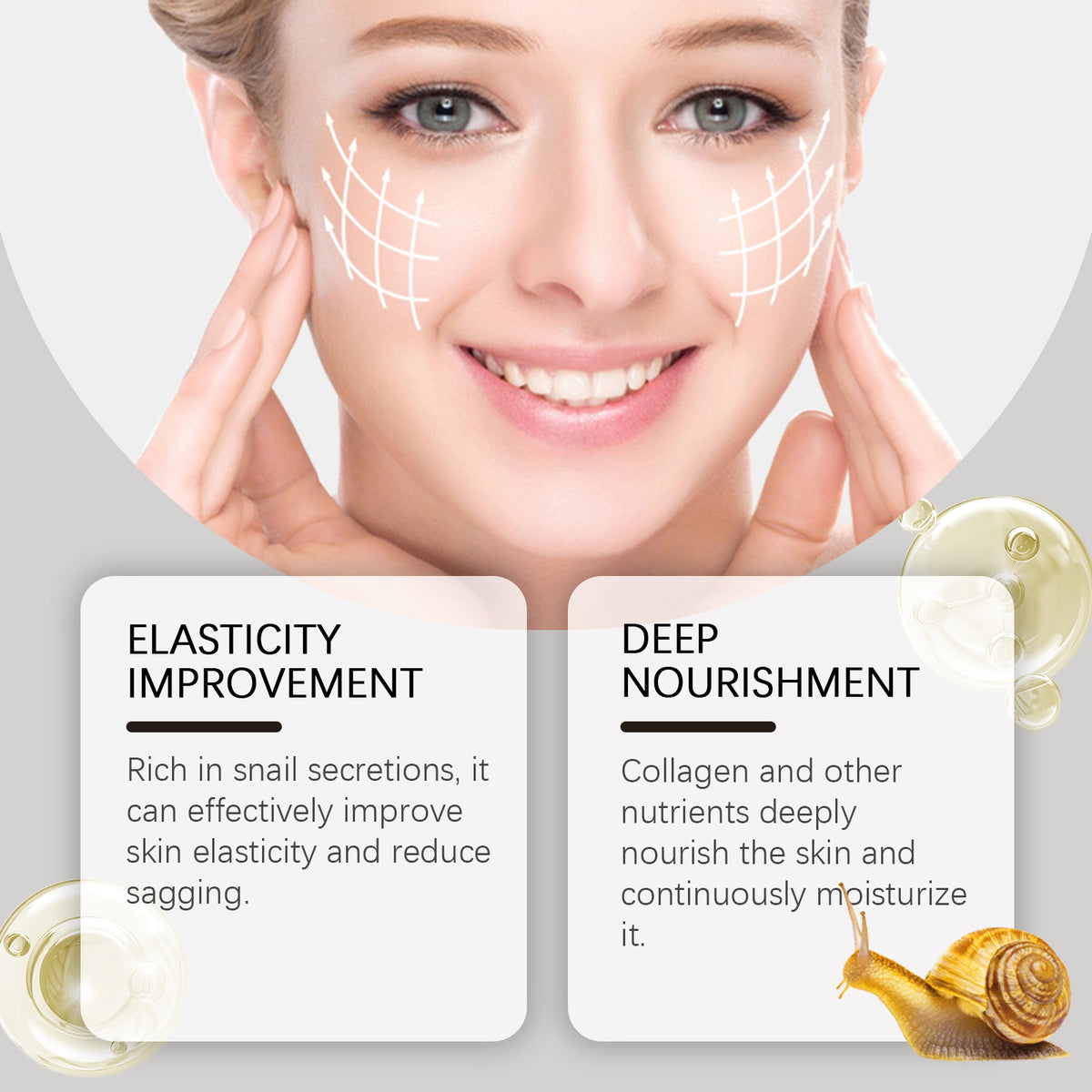 West Month Snail Collagen Lifting Cream, Highly Hydrating And Repairing Skin Skin Care Cream