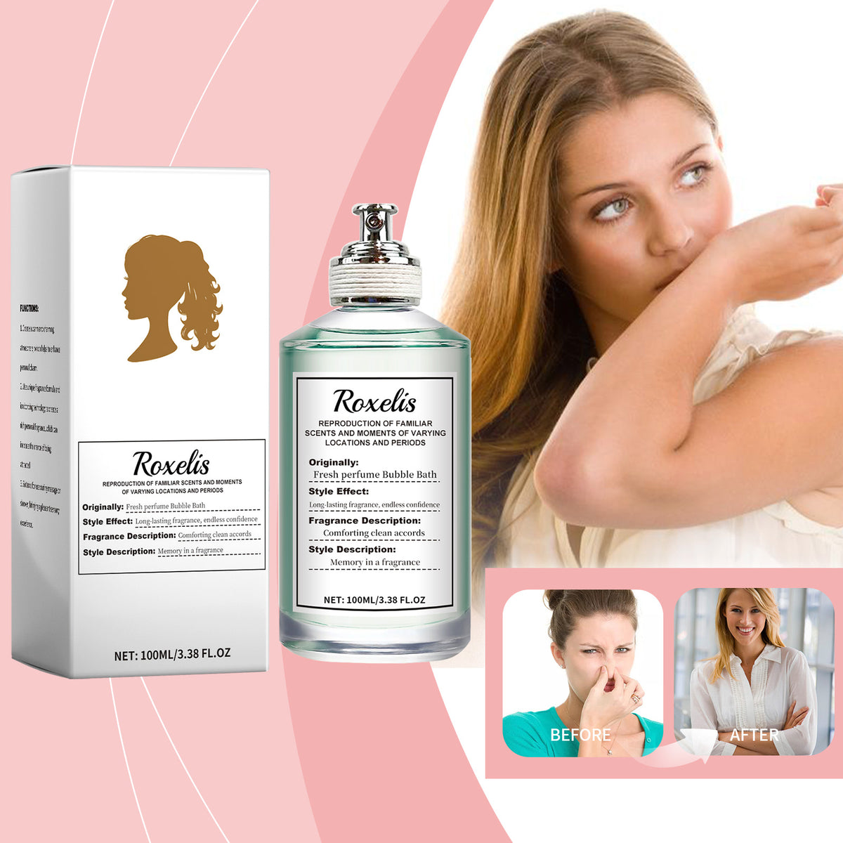 Fresh Perfume Bubble Bath, Holiday Eau De Toilette Lasting Fragrance Elegant Style To Highlight The Temperament And Fragrance