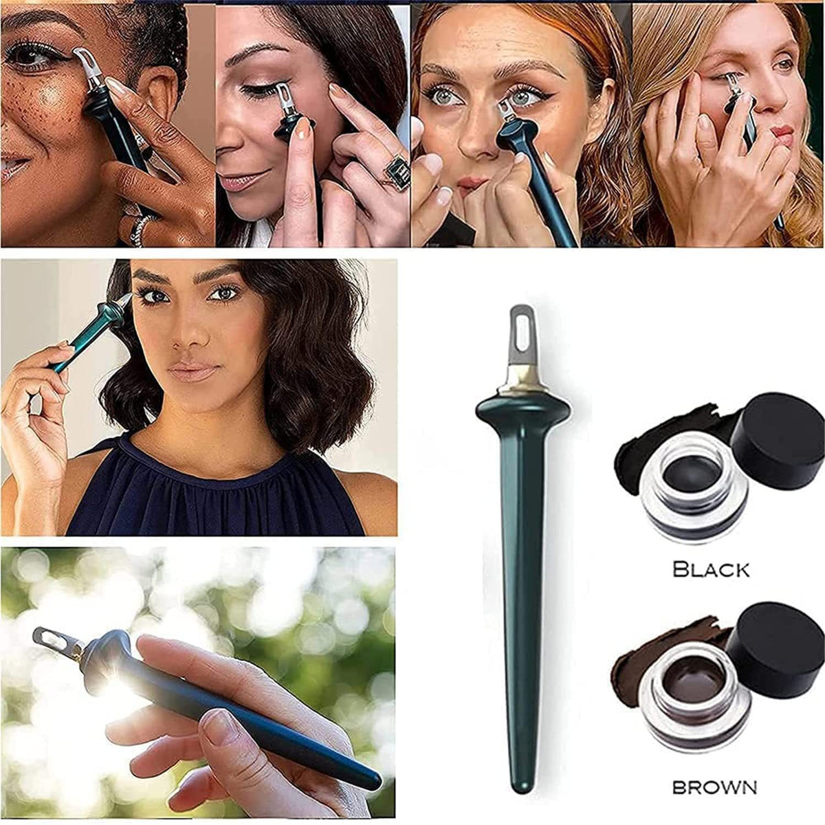 New Silicone Eyeliner Hyper Easy No-Skip Eyeliner 3D Eyeliner Silicone Brush Pen
