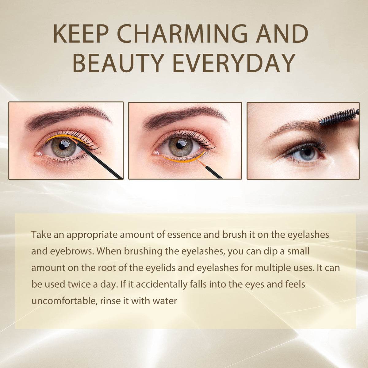 EELHOE Mascara Gentle, Flawless, Long And Curling Eyelash Moisturizes Dark And Thick Brows