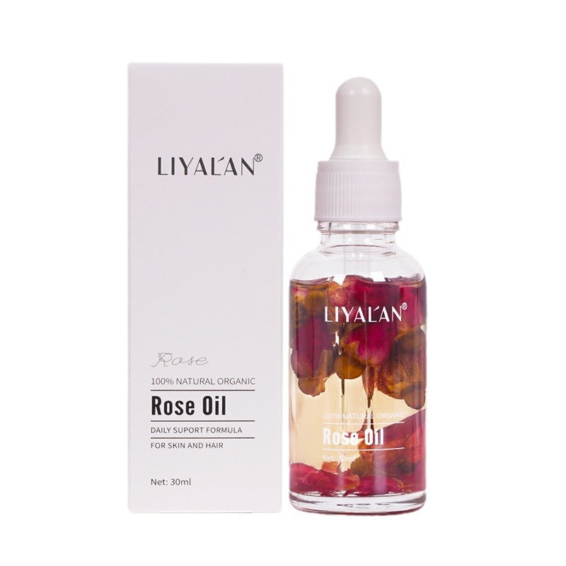 30ml Multi-Purpose Rose Oil: For Face, Body & Hair - Hydrating Botanical Essential Oil