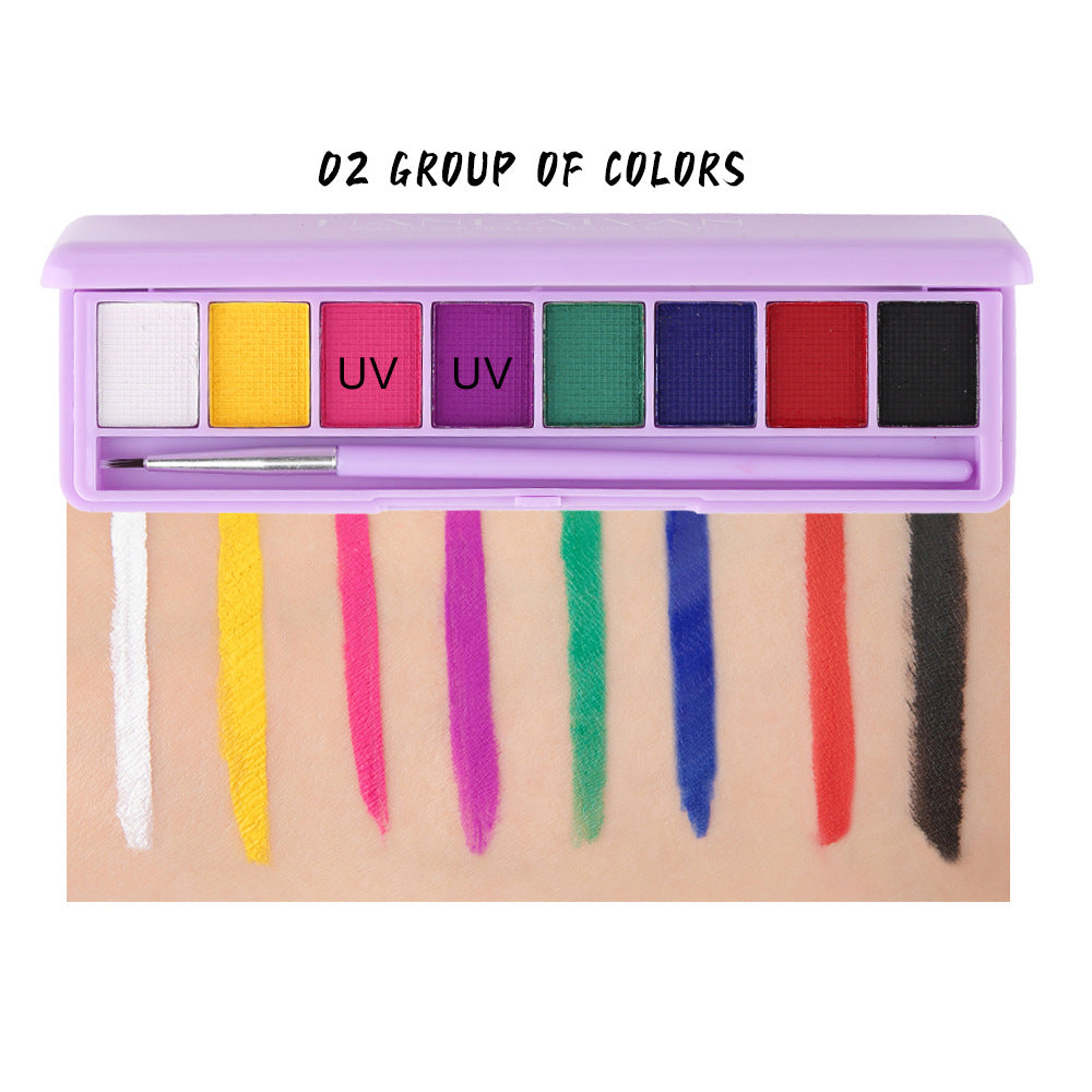 HANDAIYAN Water Soluble Body Paint Eyeliner Eyeshadow Ultraviolet Glow Paint Face Body Pigment