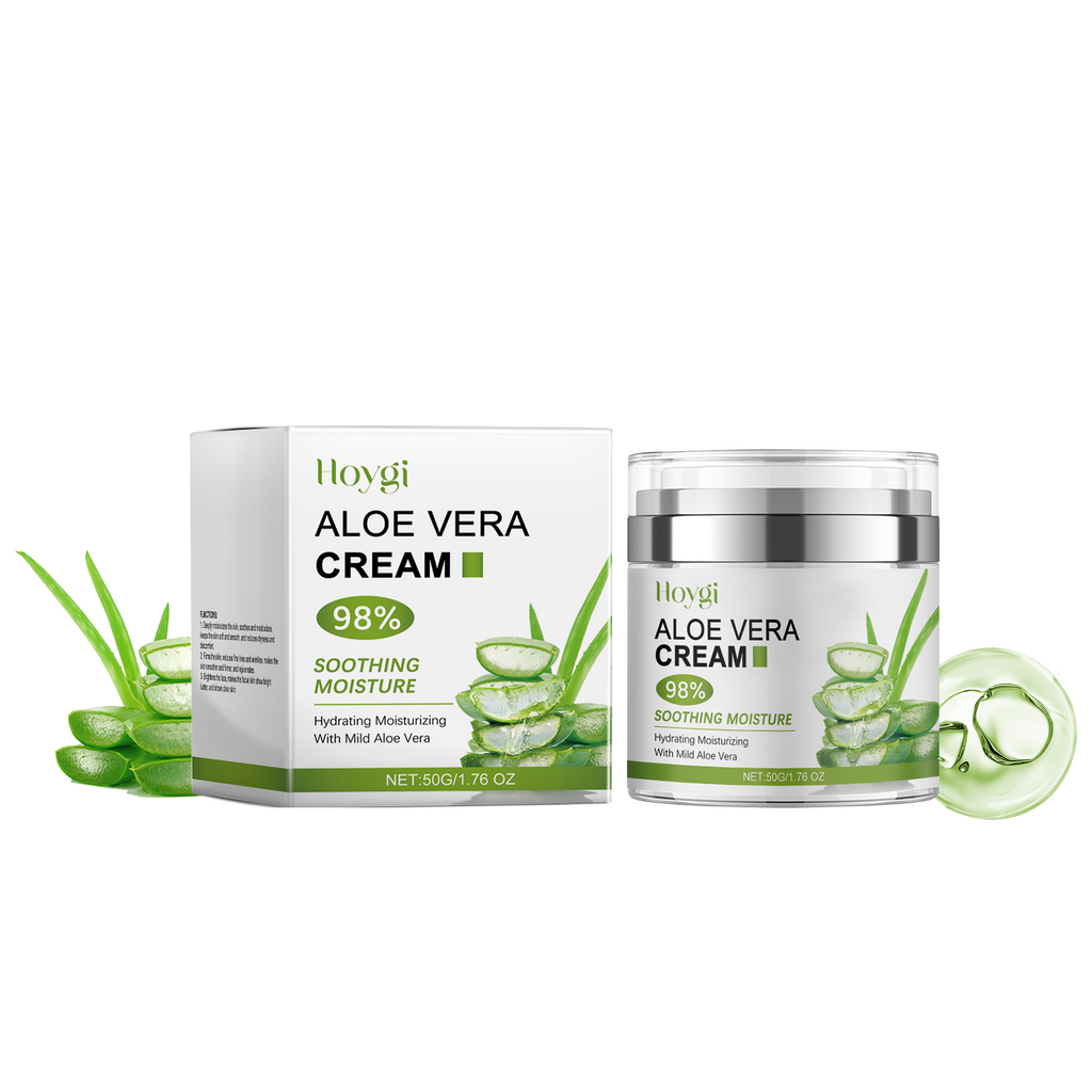 Hoygi Aloe Vera Moisturizing Cream, Gently Hydrates Moisturizing, Brightening And Tender Facial Skin Daily Care