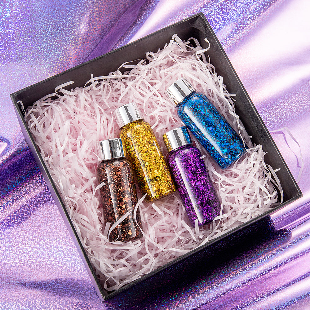 HANDAIYAN Mermaid Scales Face Body Sequined Body Lotion Sequins Eyeshadow Bright Polarized Stage Makeup