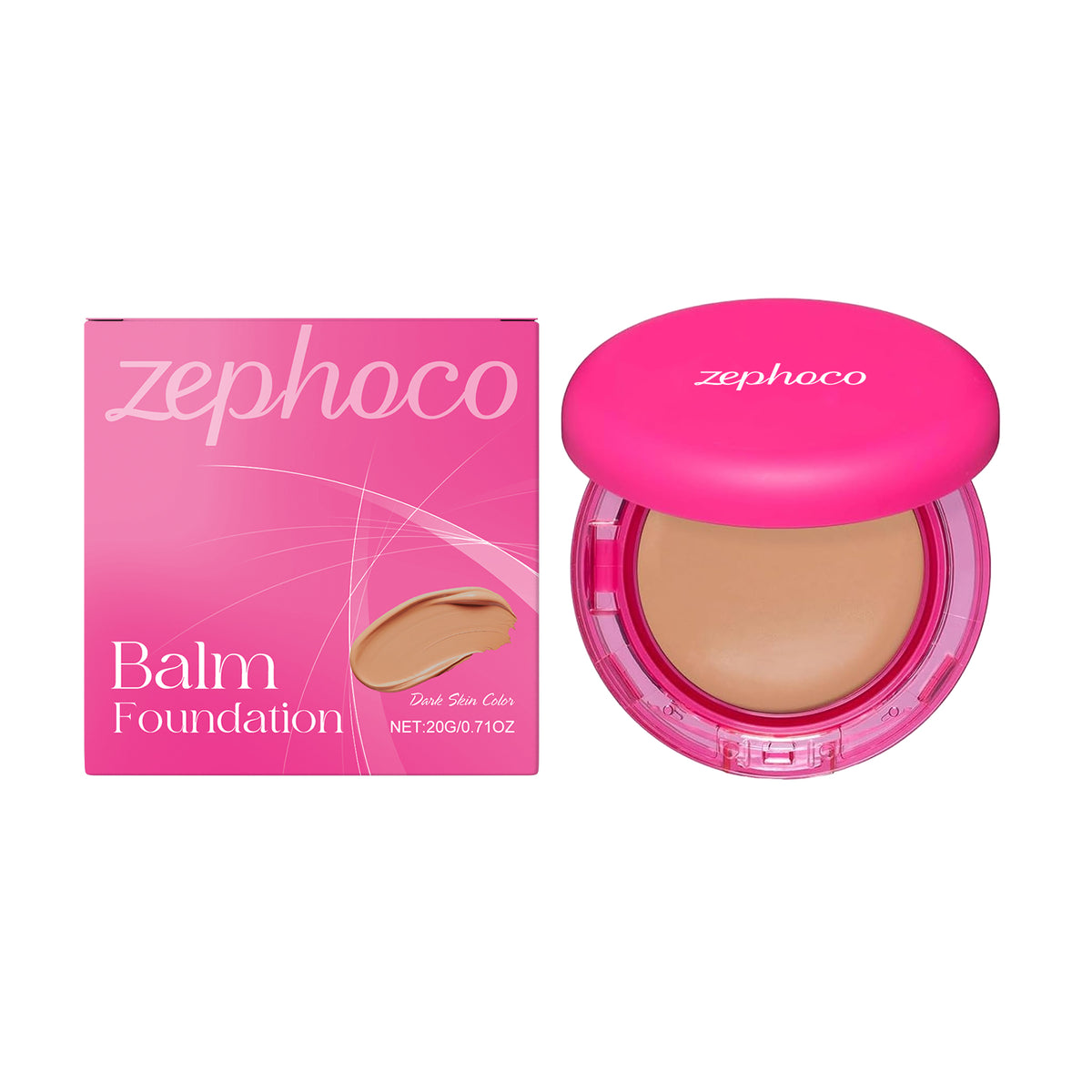 zephoco Moisturizing Foundation, Light, Moisturizing And Moisturizing Skin, Concealer Clear Oil And Dry Skin