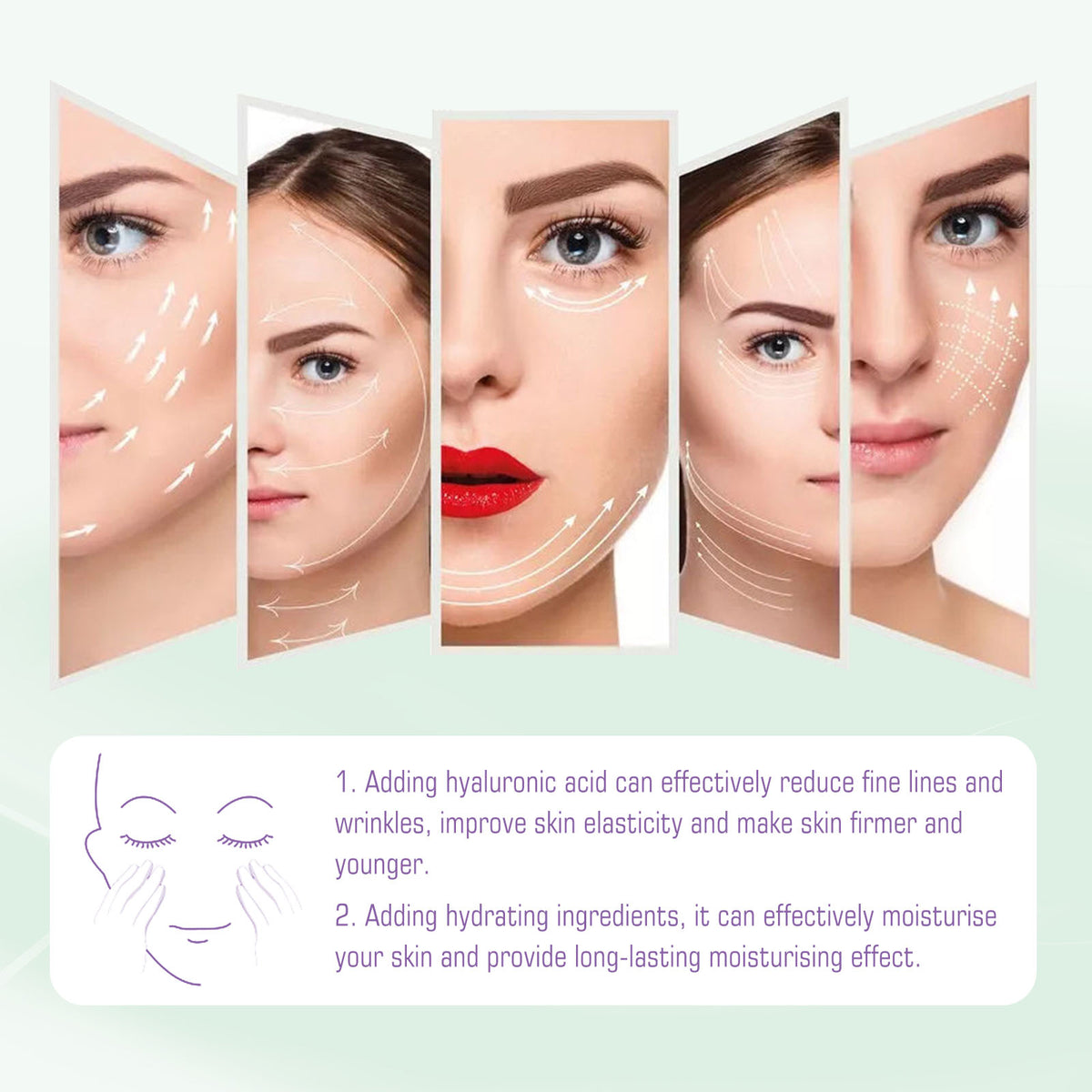 Hoygi Delicate And Smooth Fine Lines Lifting Cream Moisturizes Skin, Reduces Fine Lines, Softens And Improves Elasticity