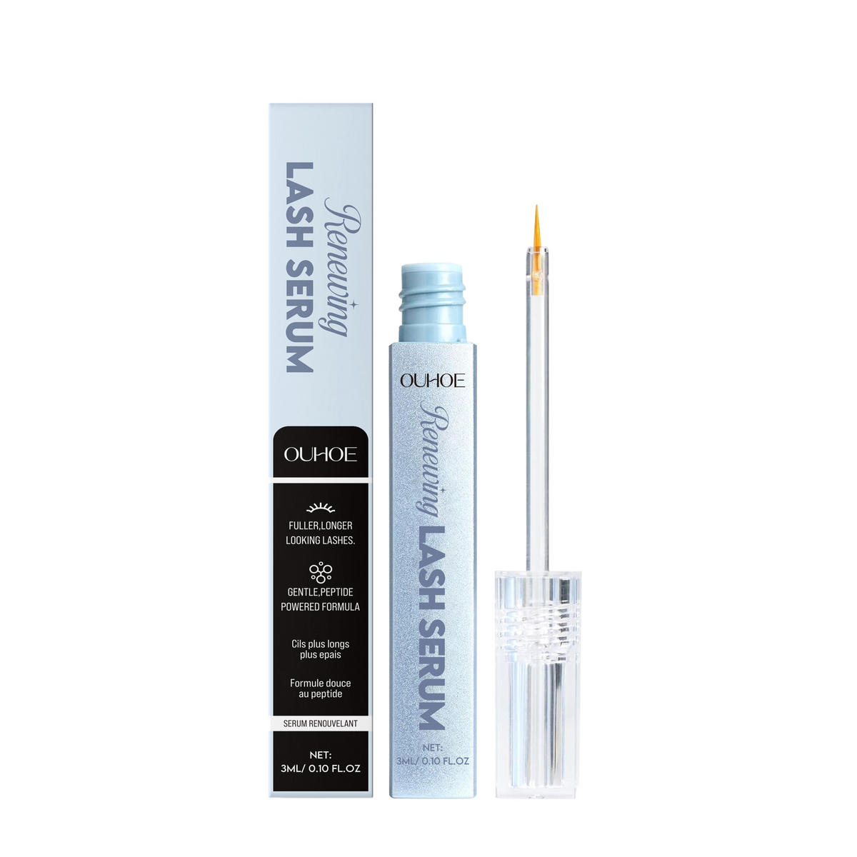 OUHOE Renewing Lash Serum, Gentle And Moisturizing Curling And Slender Natural Eyelashes