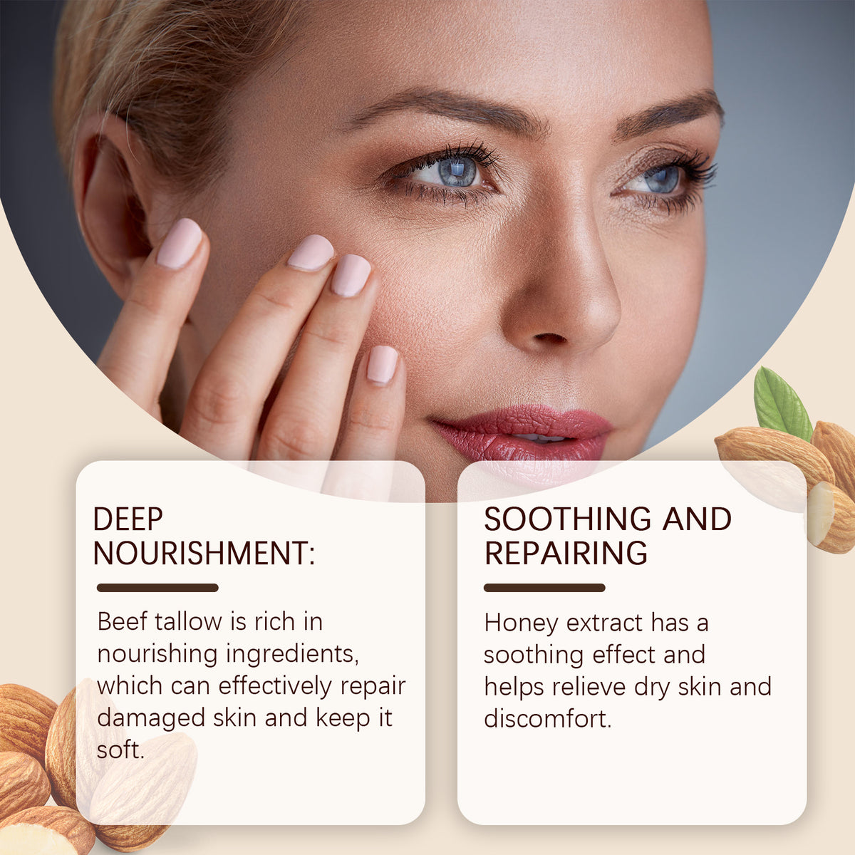 West&Month Butter Moisturizing Face Cream To Repair Dry And Moisturizing Skin Apply Tallow Cream To Face