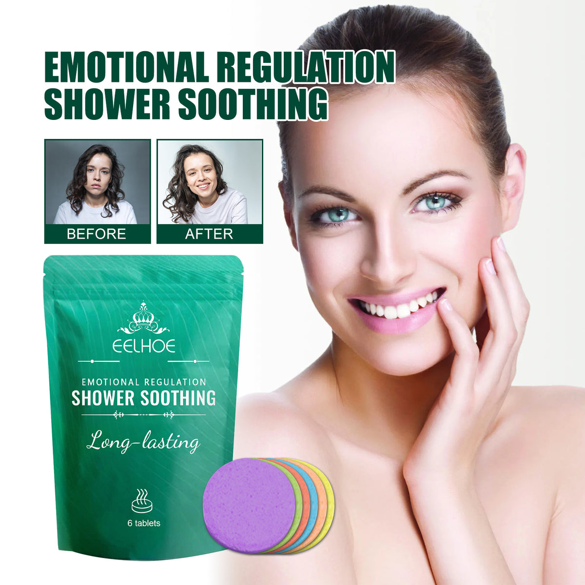 EELHOE Body Care Shower Pack Gently Relieves Body Stress Relaxing Body Clea