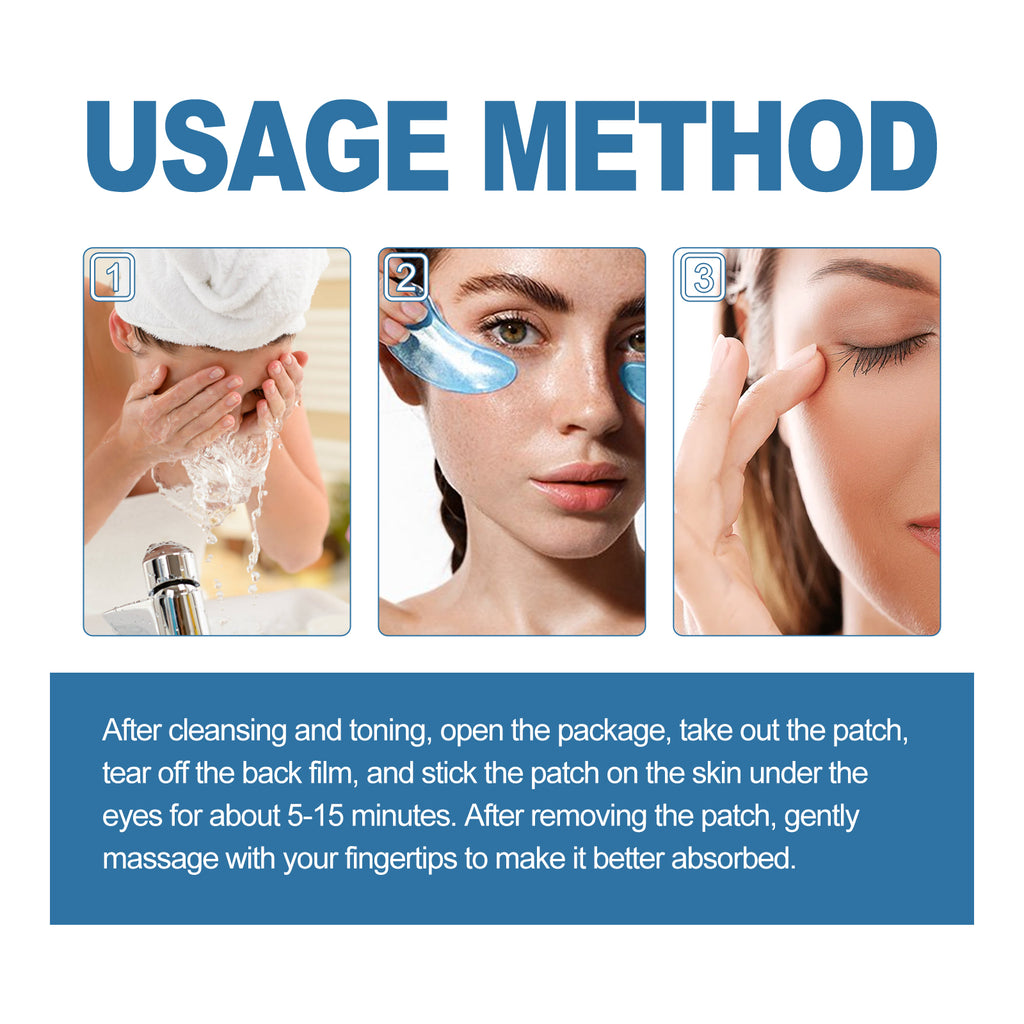 Eye Gel Patch Moisturizes Skin And Lighens Fine Lines, Bags, Dark Circles, Anti-Aging And Anti-Wrinkle Eye Mask