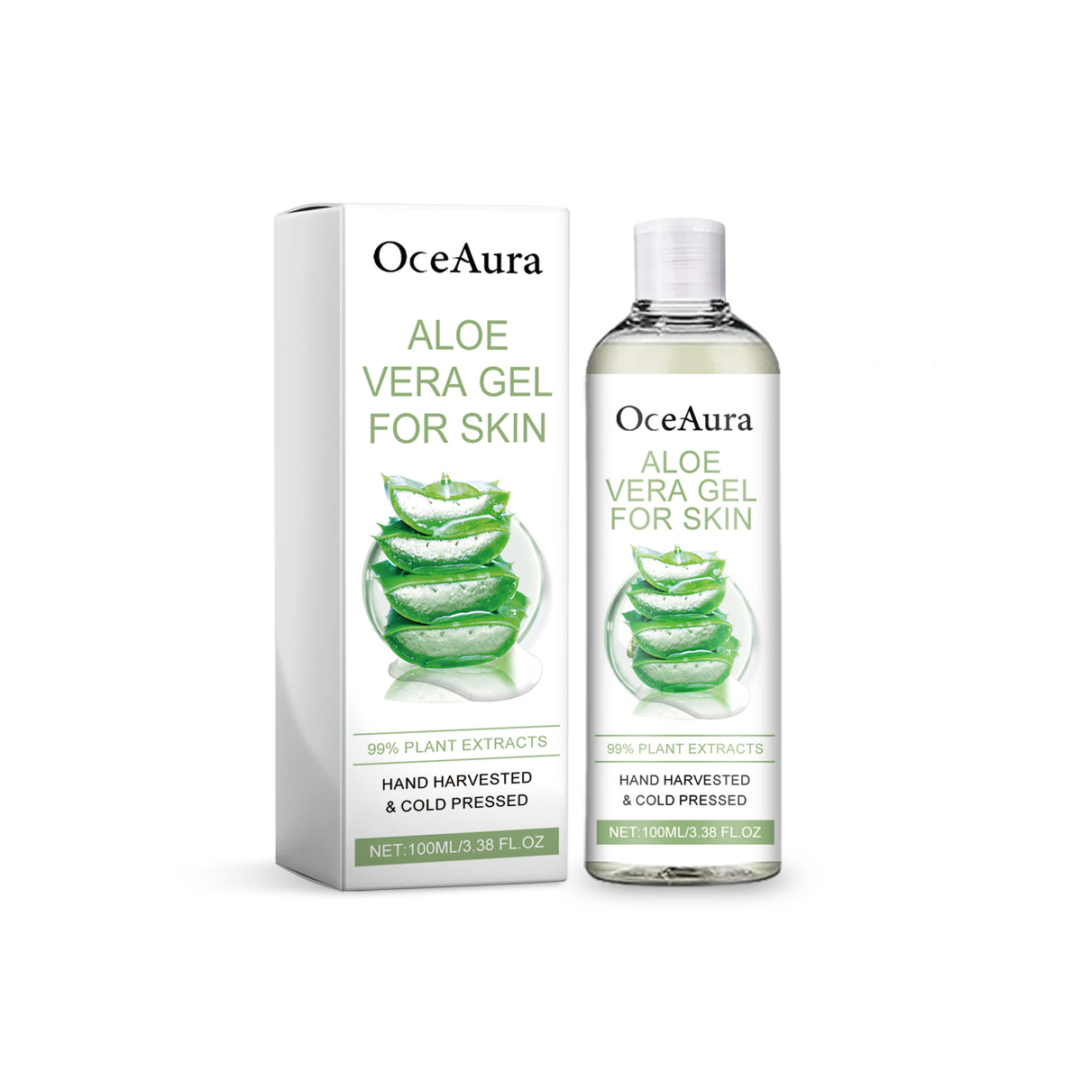 OceAura Moisturizing Aloe Vera Gel Moisturizes And Nourishes Skin After Sun