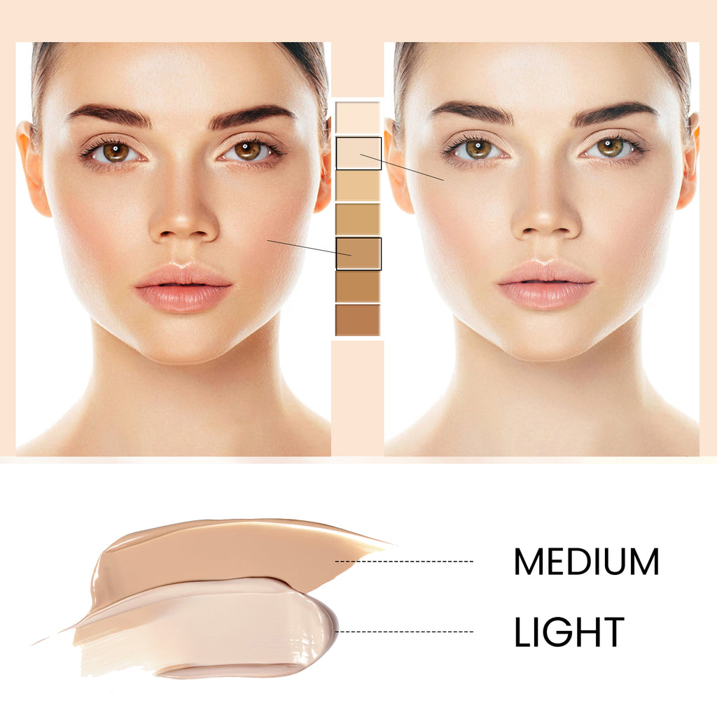 EELHOE Face Repair Cc Cream Natural Concealer, Water Resistant, Moisturizing And Repairing Brightening Skin