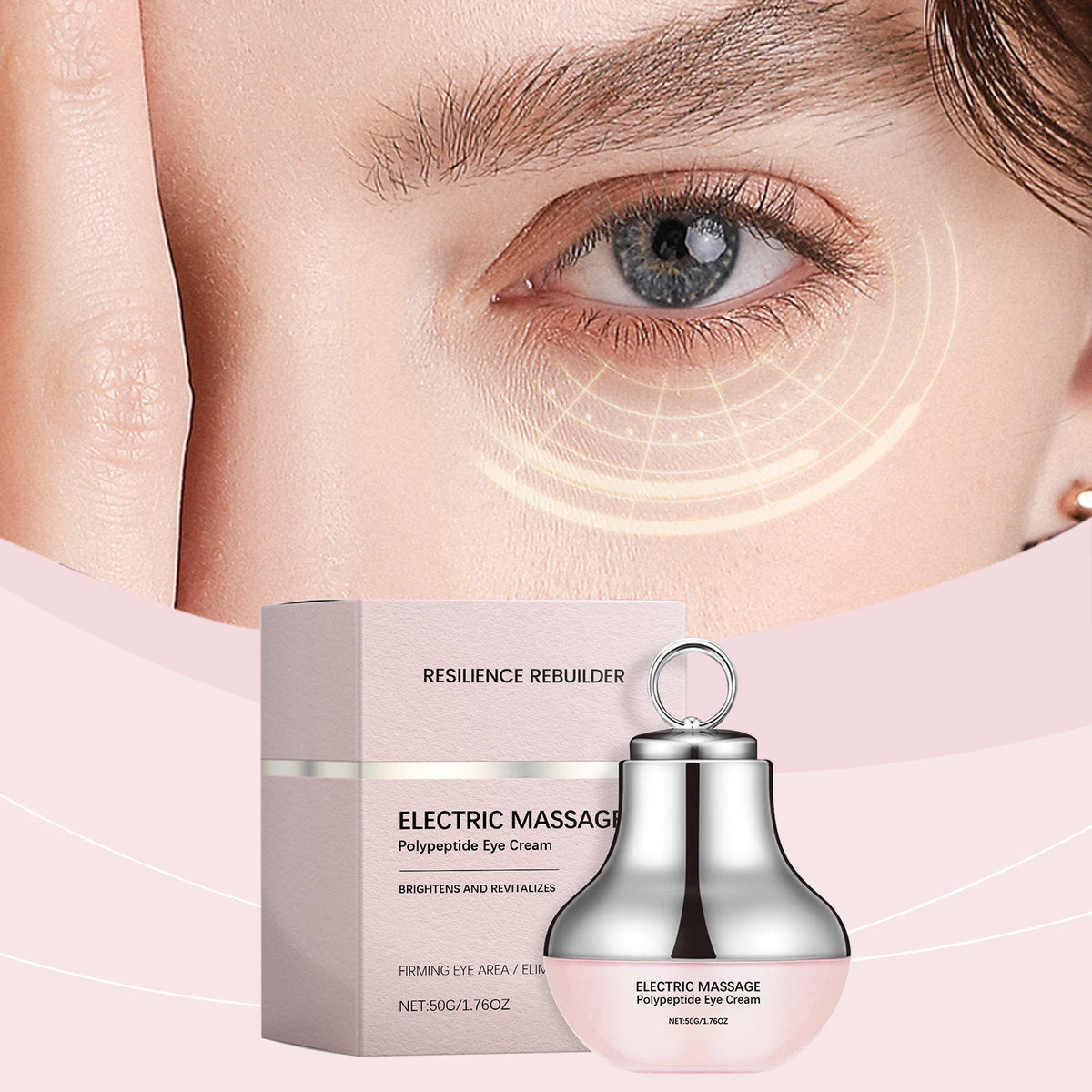 Electric Massage Eye Cream - Gentle Hydration for Delicate Eye Area, Elasticity and Nourishment, Daily Moisturizing Eye Cream