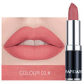 1PC 12 Colors Matte Lipstick Waterproof Long Lasting Sexy Purple Lipstick Pigments Easy to Wear Lip Makeup No Fade Away TSLM2