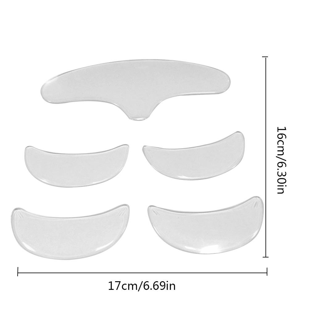 5pcs Silicone Forehead Stickers Patch Anti-Wrinkle Forehead Frown Lines Removal Face Repairing Anti-aging Forehead Lifting Kit