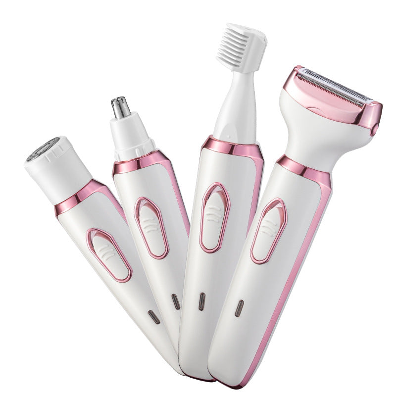 Electric Women's Hair Trimmer for Intimate Care - Multi-Functional Underarm and Pubic Hair Trimmer and Shaver