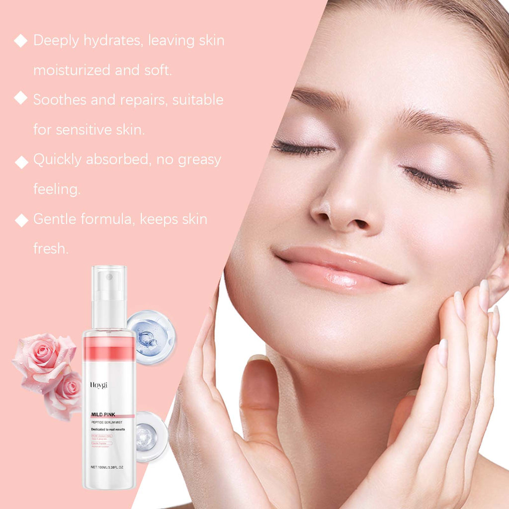 Hoygi Nicotinamide Rose Moisturizing Spray, Gentle Moisturizing Facial Skin Daily Skin Care Wet Compress Spray