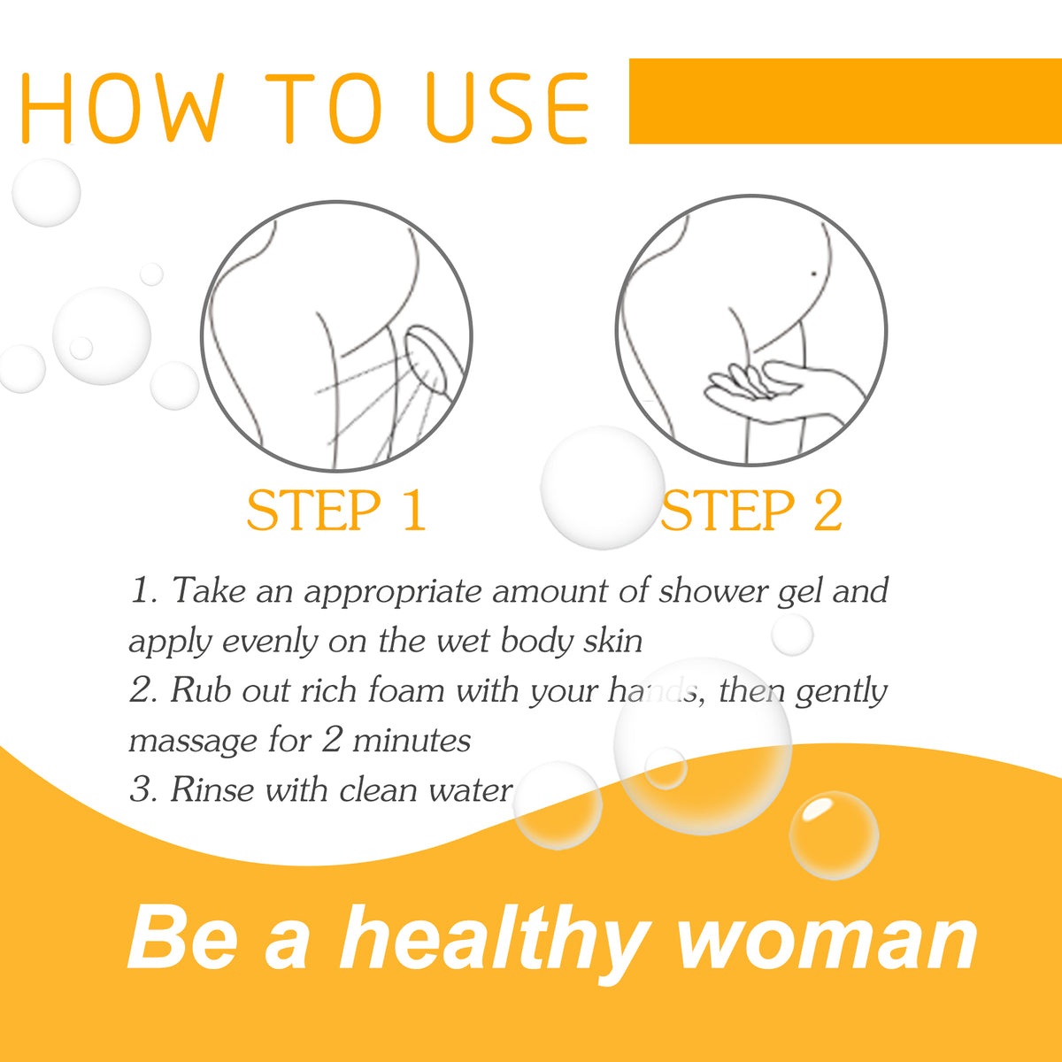 Feminine Wash With Sunflower Oil, Body Cleansing Skin Refreshing Oil Control Moisturizing Long-Lasting Fragrance Shower Gel