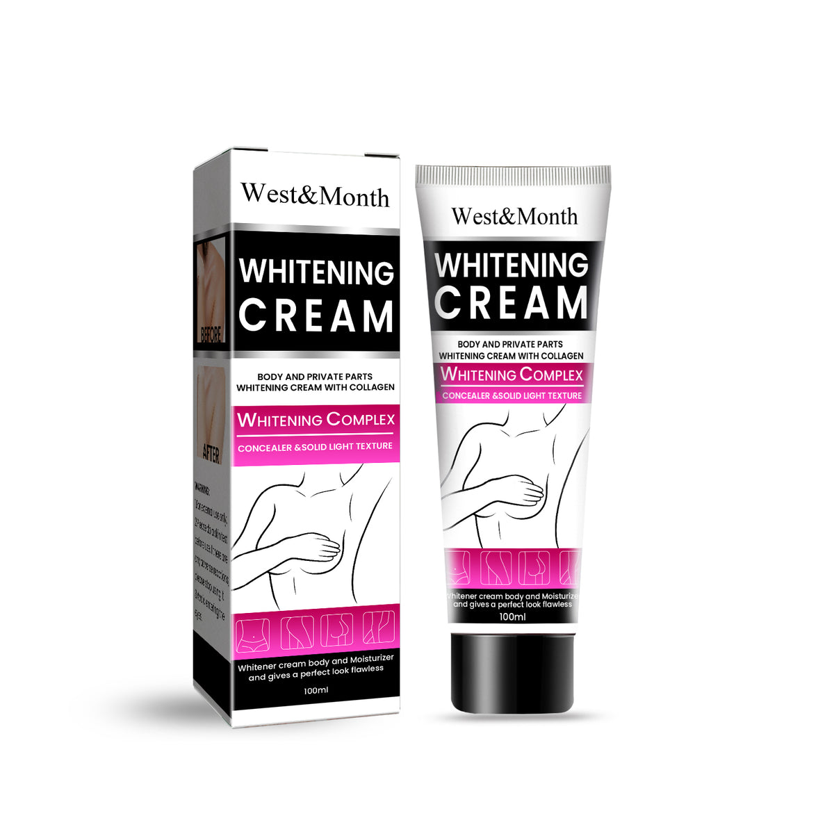 Whitening Cream, Whitening And Brightens Skin, Moisturizes And Removes Blackness Beauty Skin Cream
