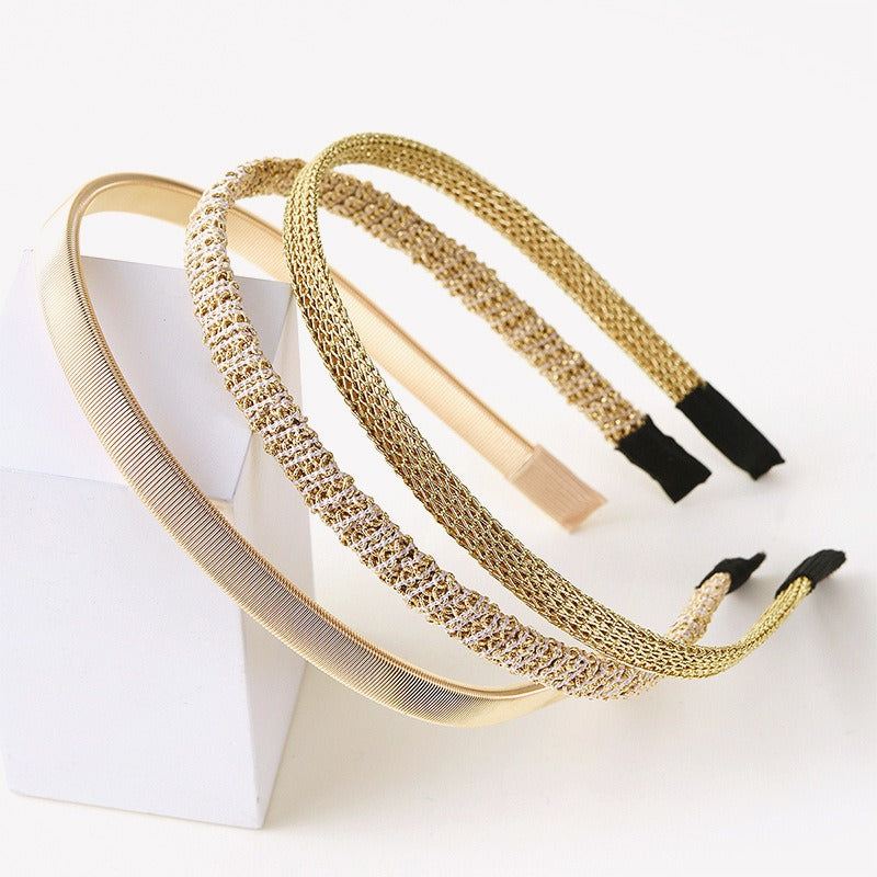 Minimalist metal spring hair clip fine hairpin head clip