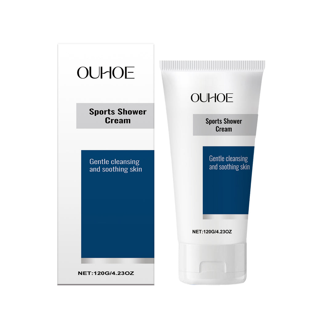 OUHOE Sports Soothing Shower Lotion Moisturizes And Cleanses Body And Skin With A Refreshing And Non-Sticky Shower Lotion