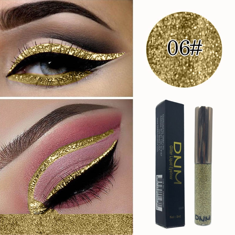 16 Colours Shiny Pearlescent Metallic Eyeliner Eyeshadow Pen Glitter Matte Liquid Eyeliner Waterproof Lasting Maquiagem TSLM1