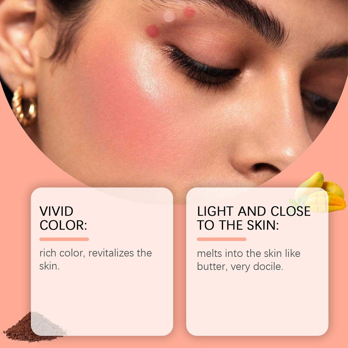 Butter Moisturizing Blush Nude Makeup Brightening And Expanding Color Long Lasting Matte Rouge Makeup