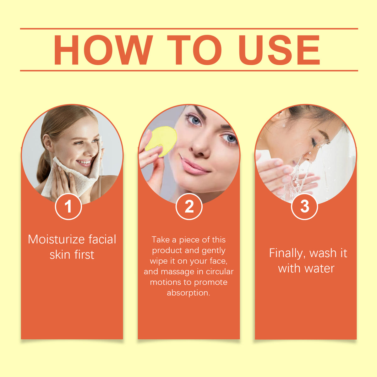 Jaysuing Turmeric Acid Cleanser Pad, Gently Cleans Facial Skin Pores And Reduces Acne Spots