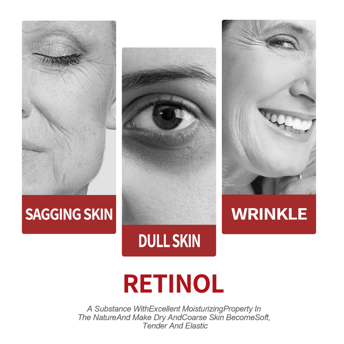 Retinol Moisturizing Cream To Reduce Fine Lines, Dark Circles, Moisturize, Tighten Pores And Prevent Aging