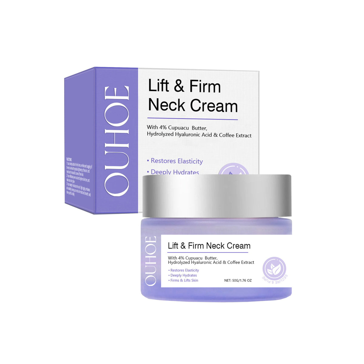 OUHOE Neck Cream - Hydrating, Moisturizing, and Refreshing Skin Care Lotion for Neck and Body