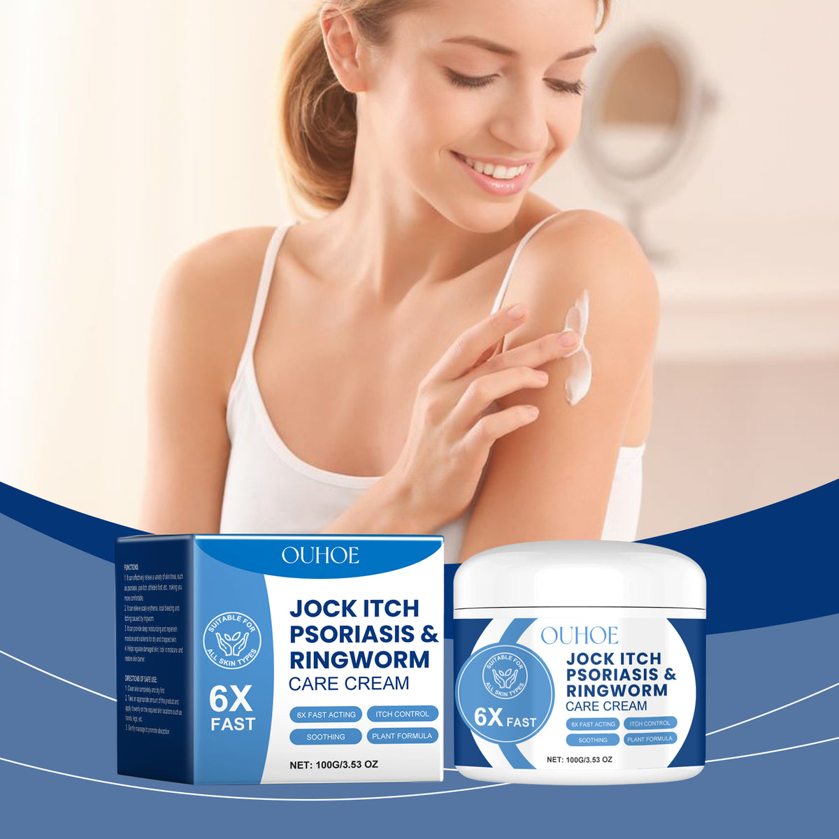 OUHOE Skin Care Cream, Gentle Moisturizing Body Skin To Improve Dry, Red Skin Tender And Smooth Repair Cream