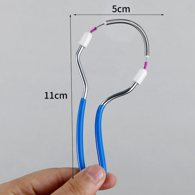 Facial hair removal device with twisted hair removal device lip hair removal device facial hair removal device