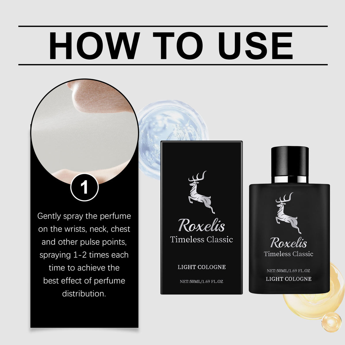 Charm Perfume Classic Cologne Natural Fresh Exudes Temperament Lasting Fragrance Light Elegant Portable Dating Perfume