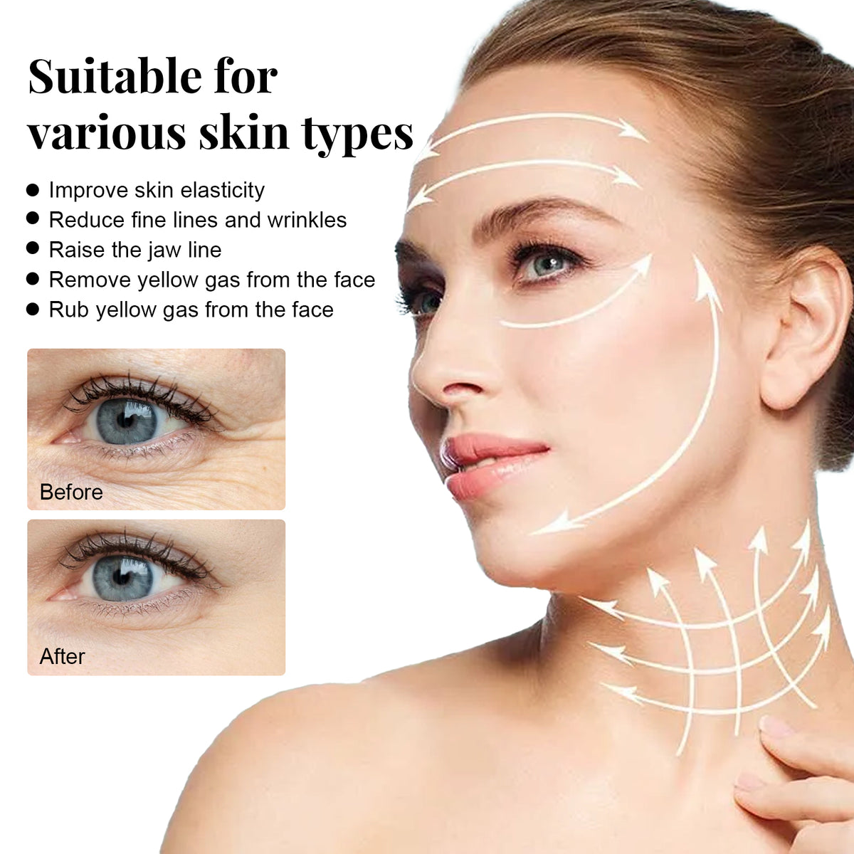 EELHOE Protein Ascending Line, Moisturizes And Lightens Fine Lines And Wrinkles On Face And Tightens And Tightens Delicate Skin