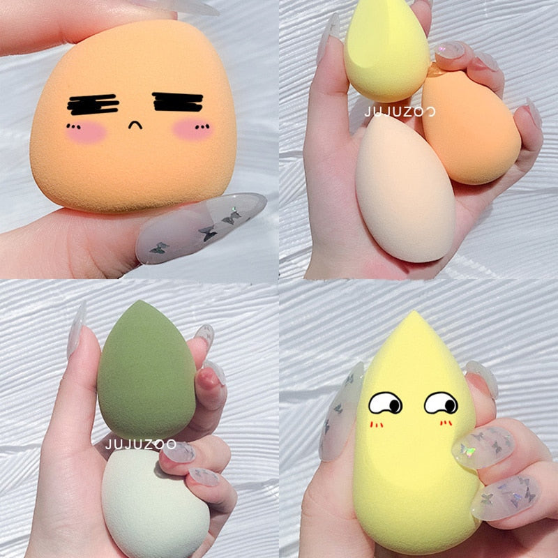 4PCS Water Drop Beauty Makeup Sponge Cosmetic Puff Blending Facial  Foundation Powder  Make Up Sponges  Accessories Maquillaje