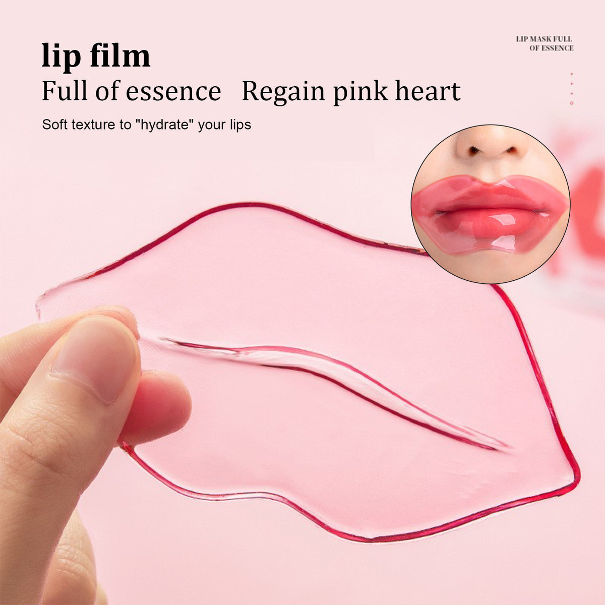 EELHOE Cherry Crystal Lip Mask Hydrates And Moisturizes Lips, Removes Dead Skin Without Greasy And Reduces Lip Lines