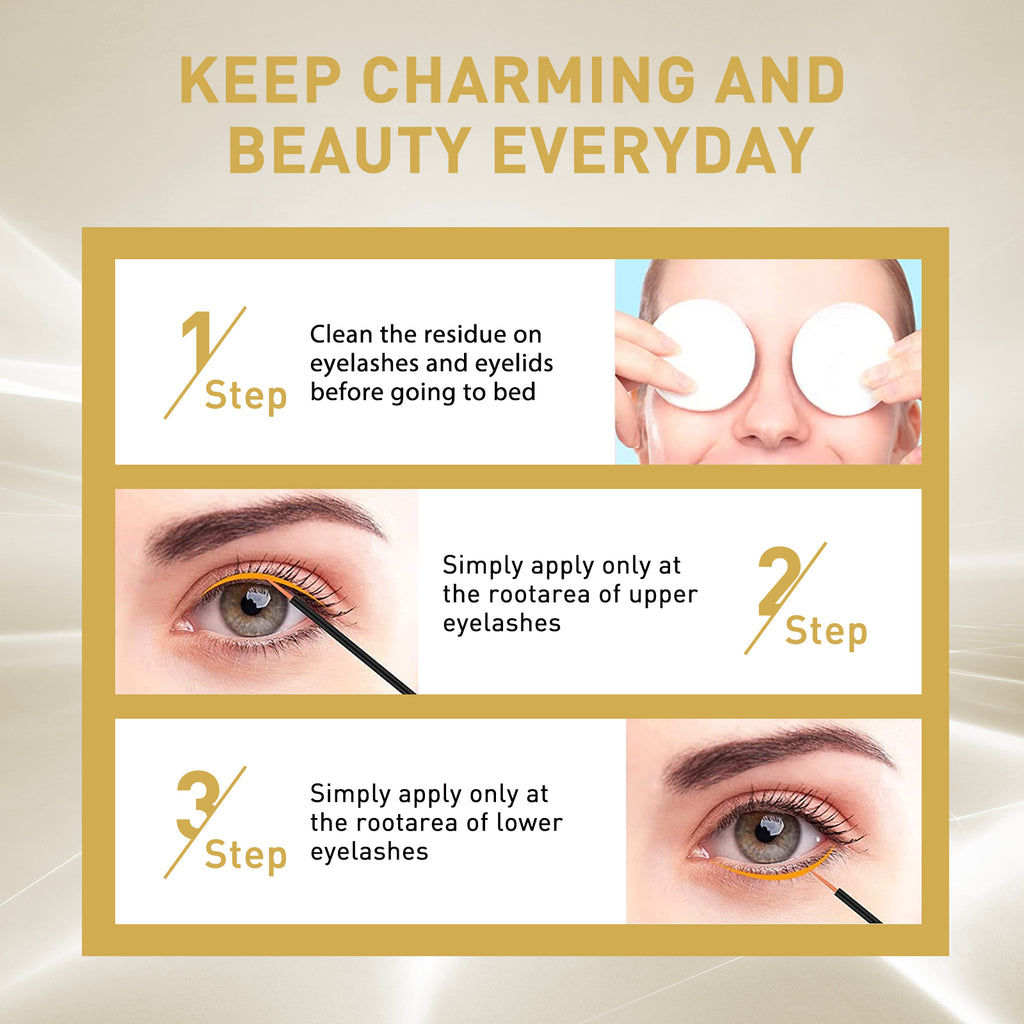 EELHOE Eyelash Liquid Lashes Long, Thick And Curling Black Beautiful Eyelash Moisturizing Mild Natural Mascara