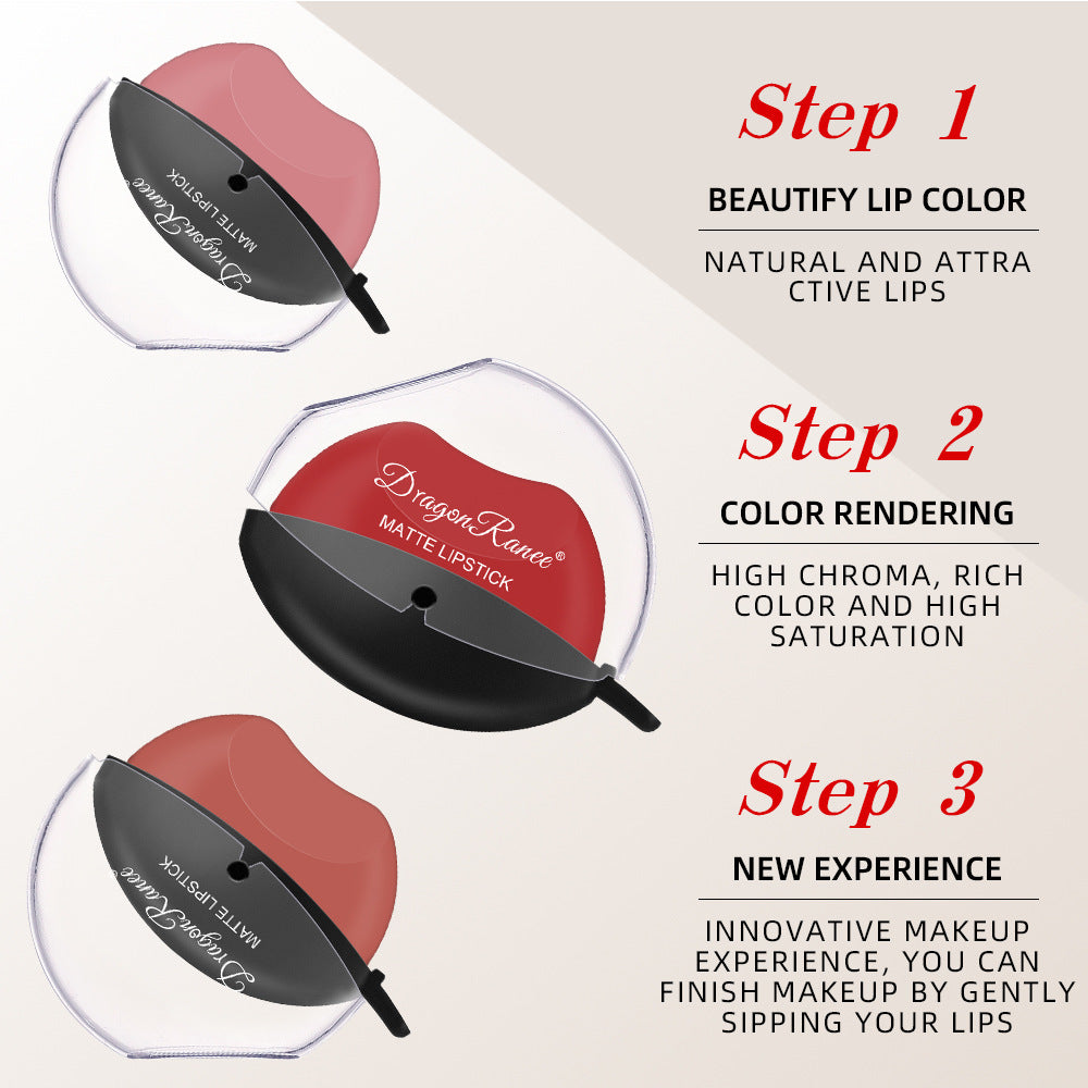 Sip Into Makeup Lazy Lip Lipstick Lipstick Is Not Easy To Fade Matte Makeup Effect Matte Lipstick