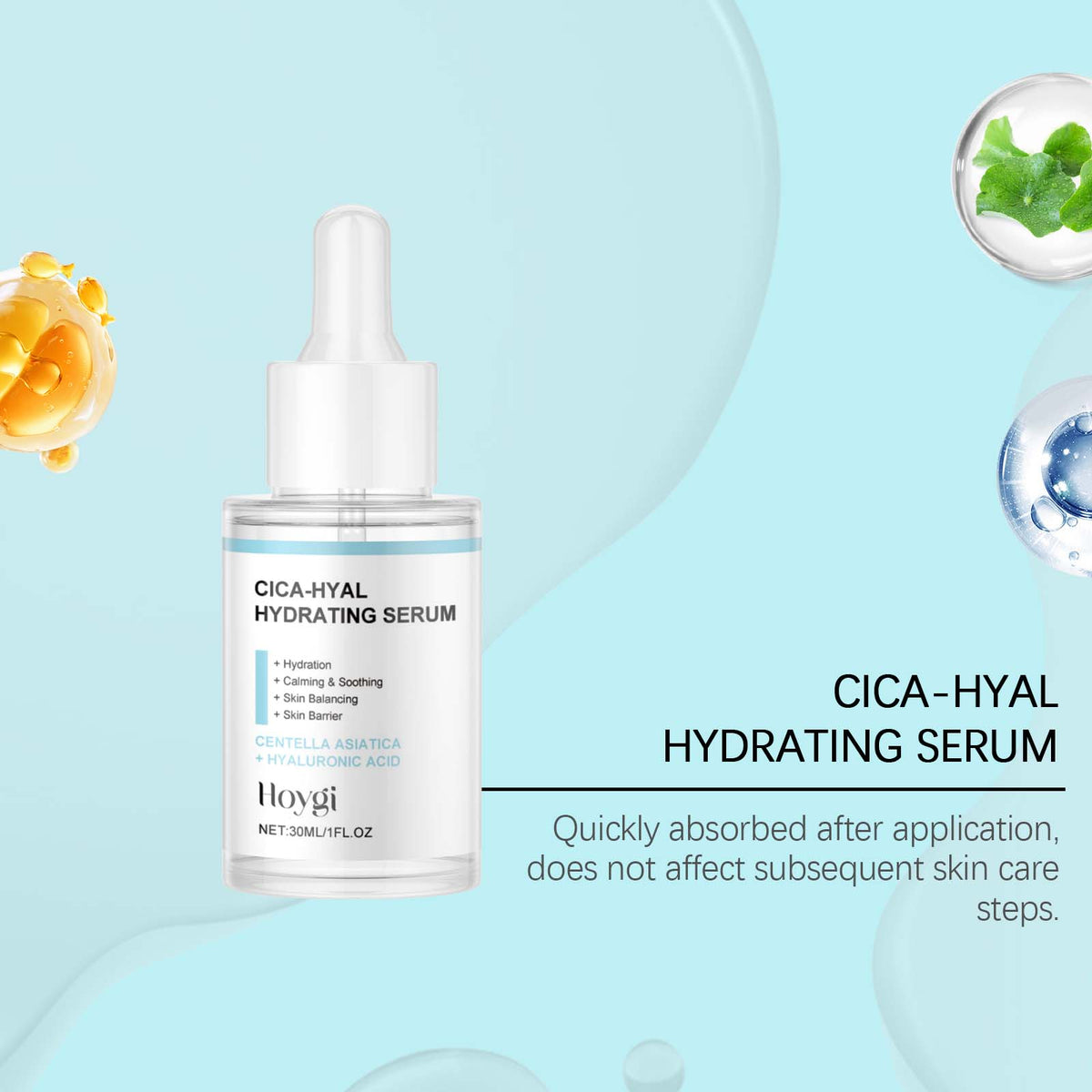 Hoygi Hydrating Essence With Hyaluronic Acid, Moisturizes And Soothes The Skin