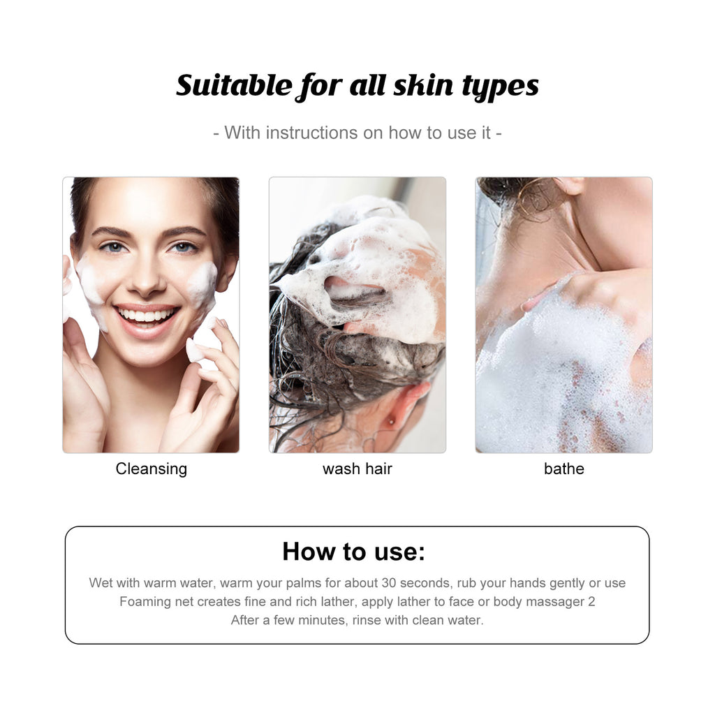 Jaysuing Facial Cleansing Soap Face Gentle Cleansing Body Back Acne Care Skin Bath Soap
