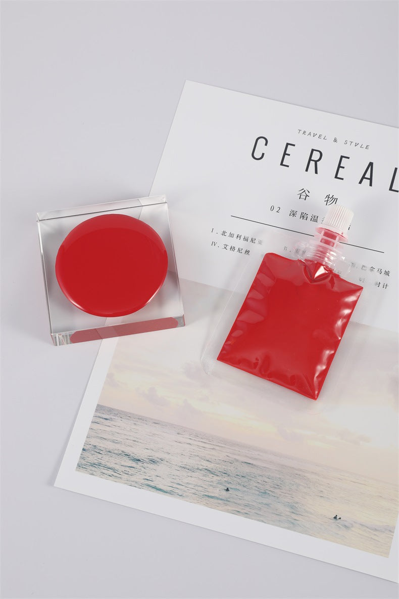 Lip Color Paste 30g Lip Gloss DIY Raw Material Base Moisturizing Non-Stick Cup Lip Gloss Dual-Use
