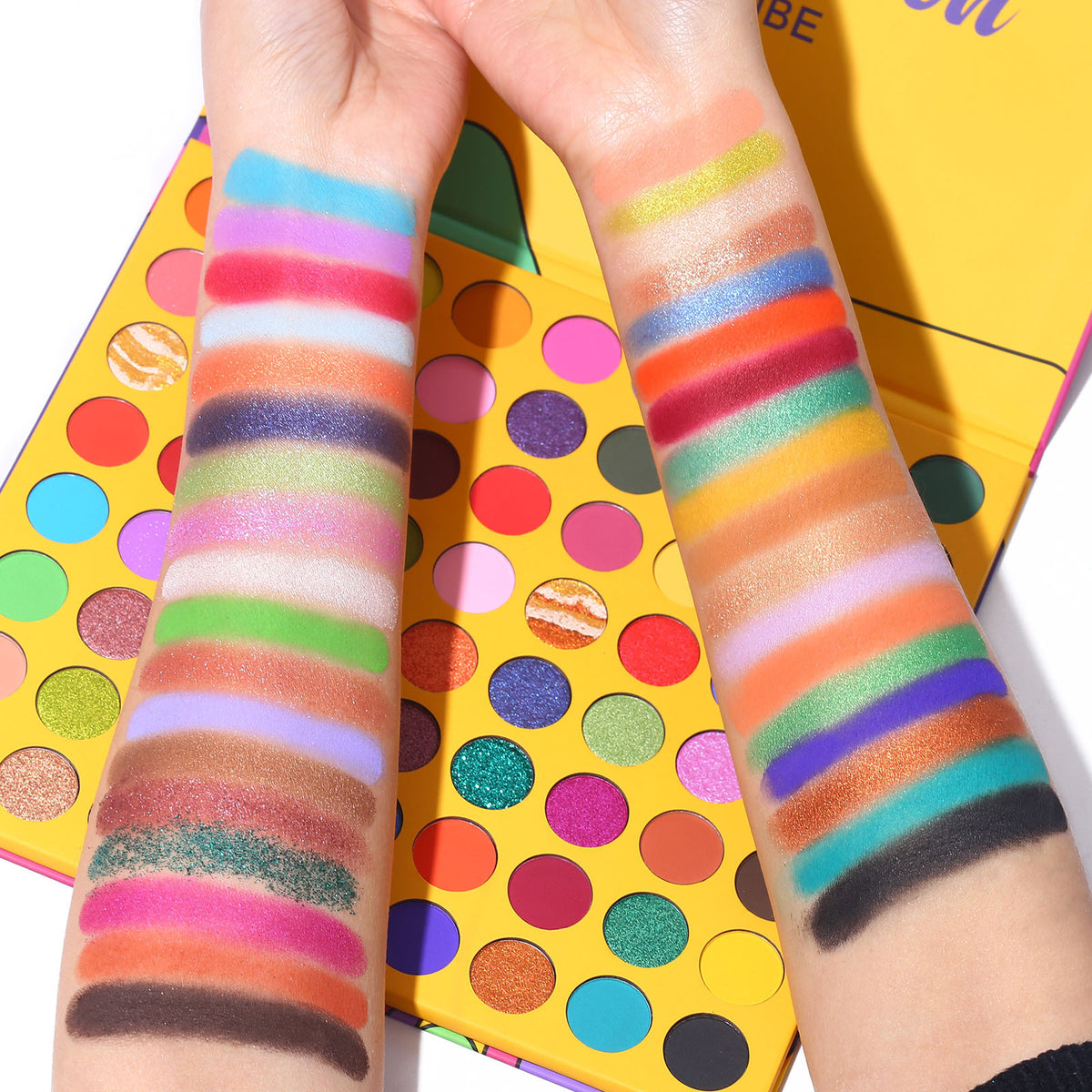 UCANBE 72 colors abstract eye shadow palette candy colored pearlescent matte cos makeup easy to color eye shadow