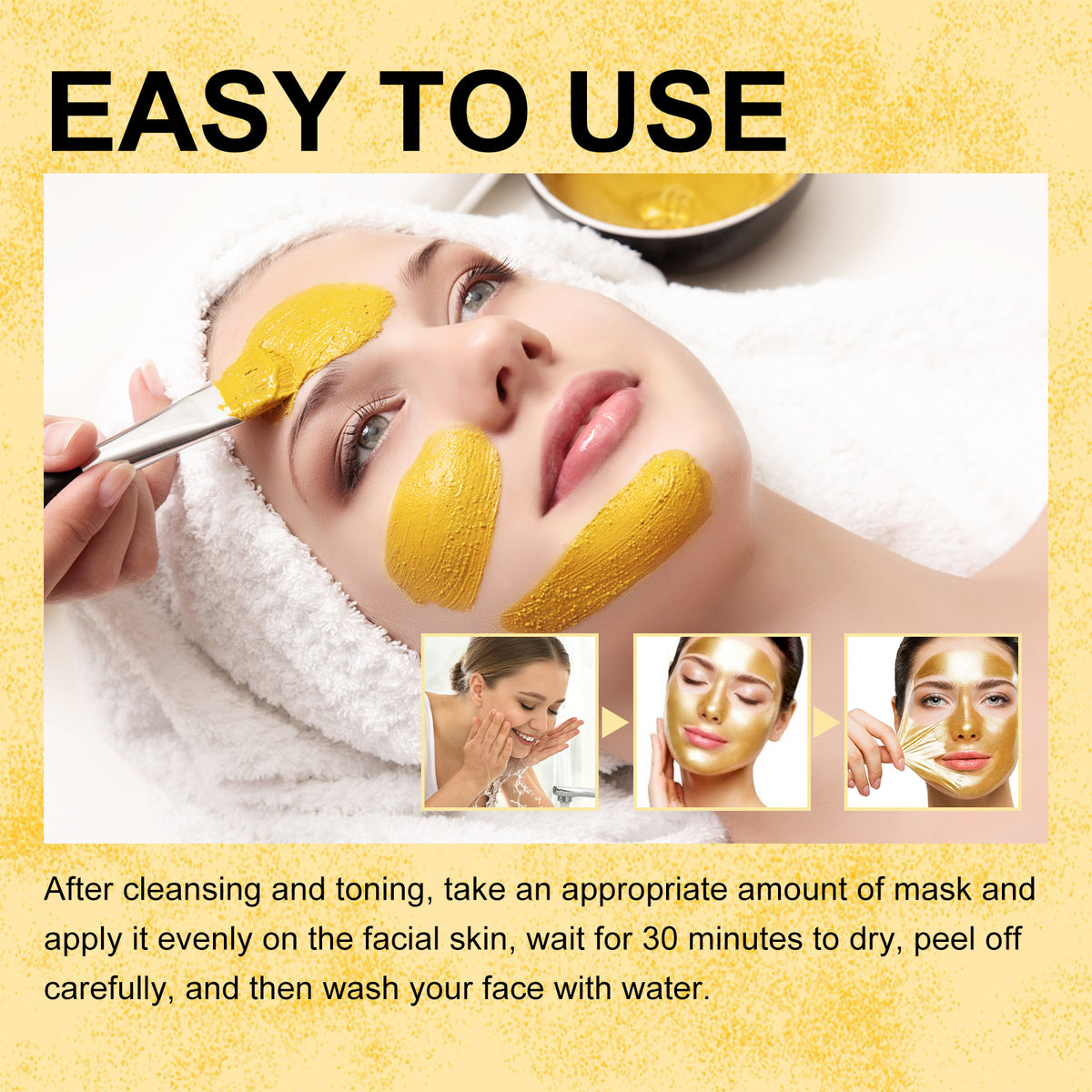 Retinol Snake Venom Gold Mask, Clear Skin, Tighten Pores, Brightening, Rejuvenating And Hydrating Mask