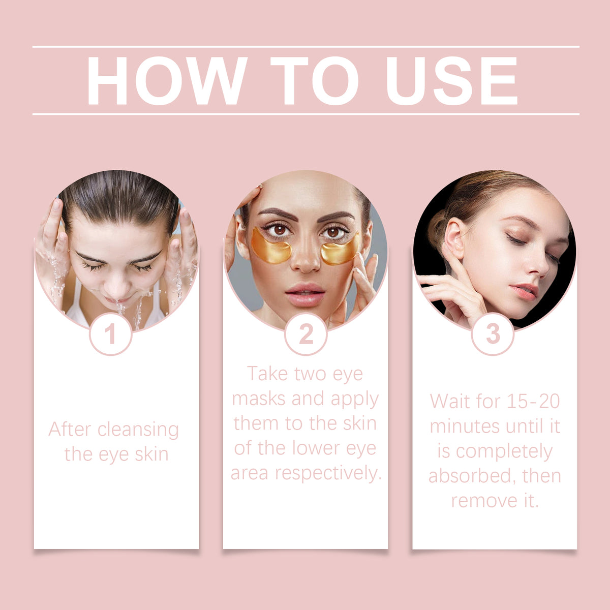 Hoygi Firming Eye Mask, Hydrating And Moisturizing Around The Eye Skin To Fade Fine Lines Elastic Moist Soft Eye Care Patch