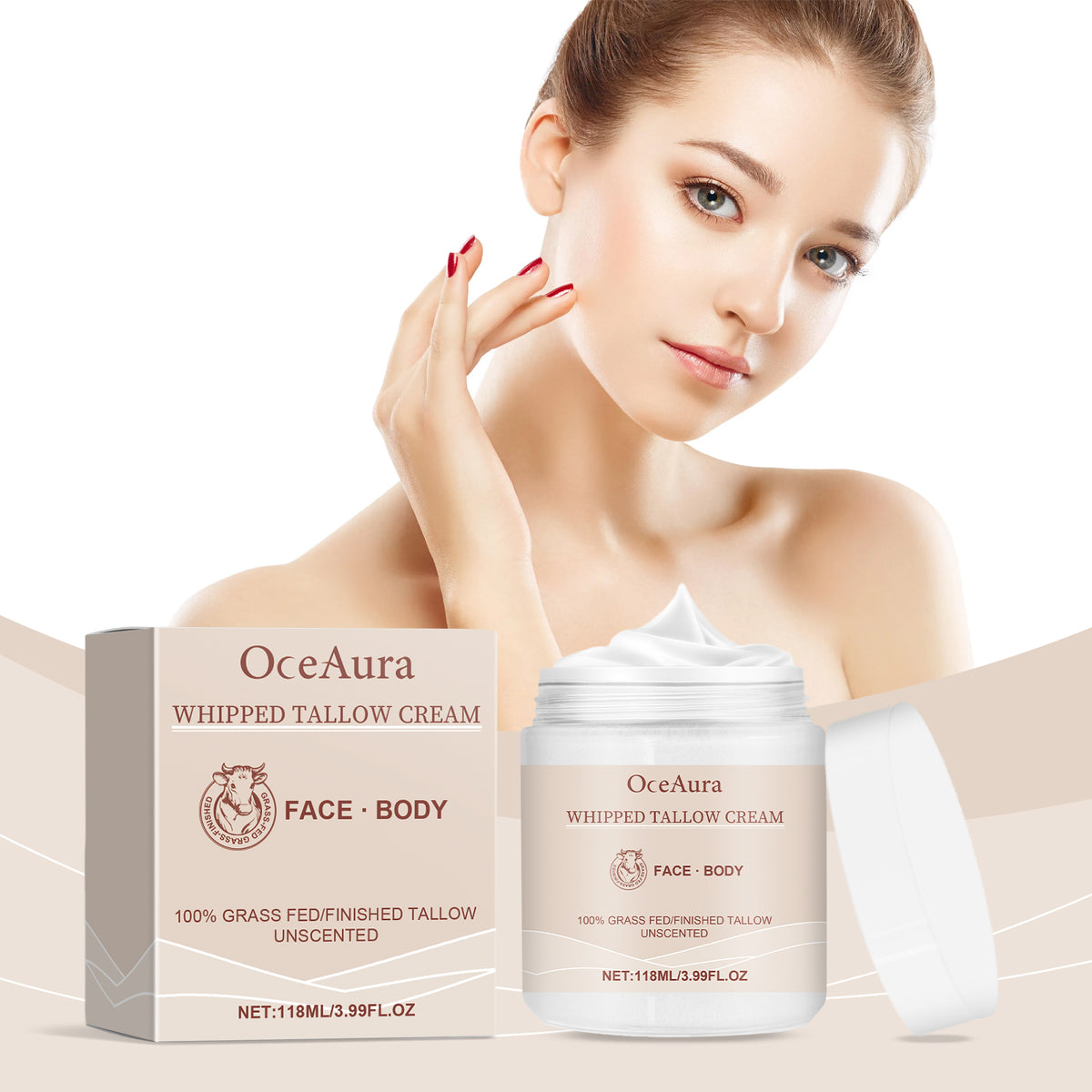 OceAura Tallow Cream Hydrating Repair Dull And Moisturizing Skin Moisturizing Face Cream