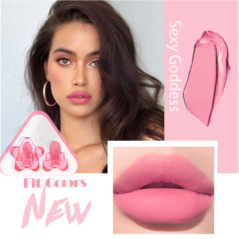 Fit Colors Pentagram Mini Lipstick Set Pentagram 12 Colors Mini Portable Capsule Lipstick