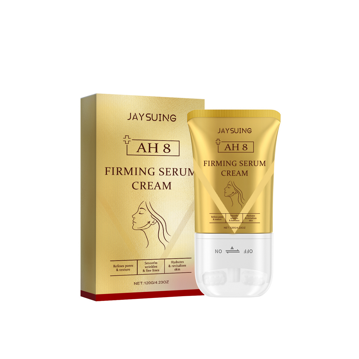 Jaysuing Firming Roller Cream, Moisturizes Skin, Lightens Fine Lines And Moisturizes Daily Massage Skin Care Roller Cream